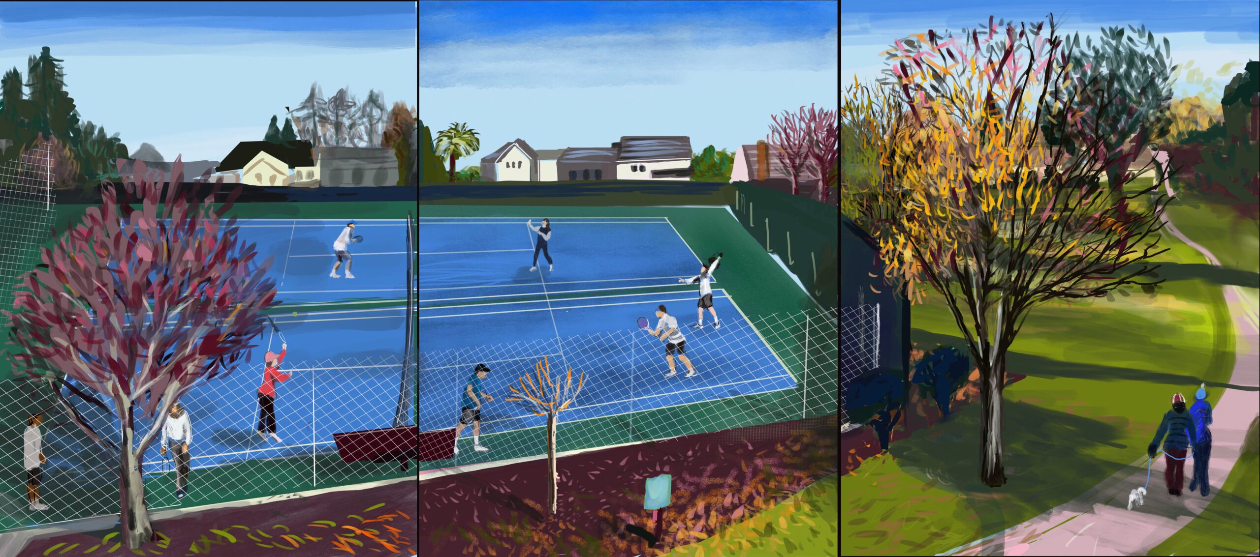 Anyone for Tennis, by Caroline Mustard
