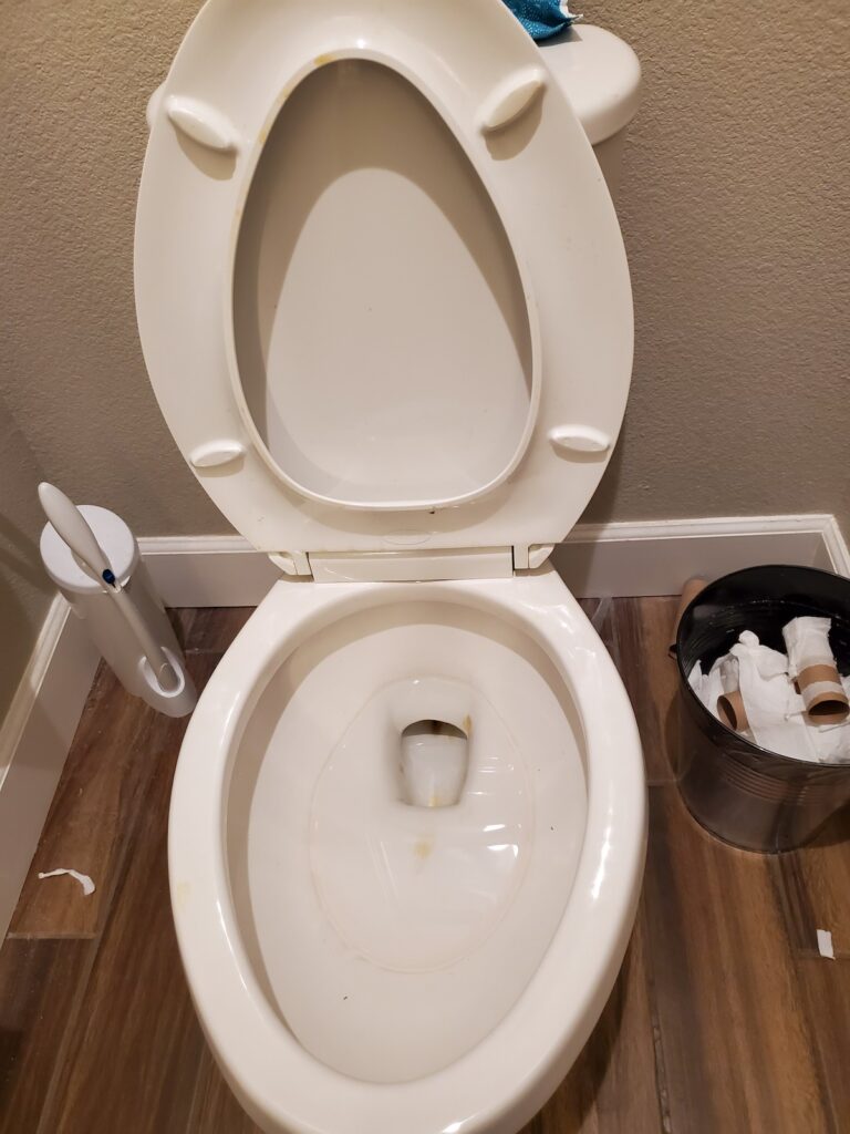 Forgets to Put Toilet Seat Down