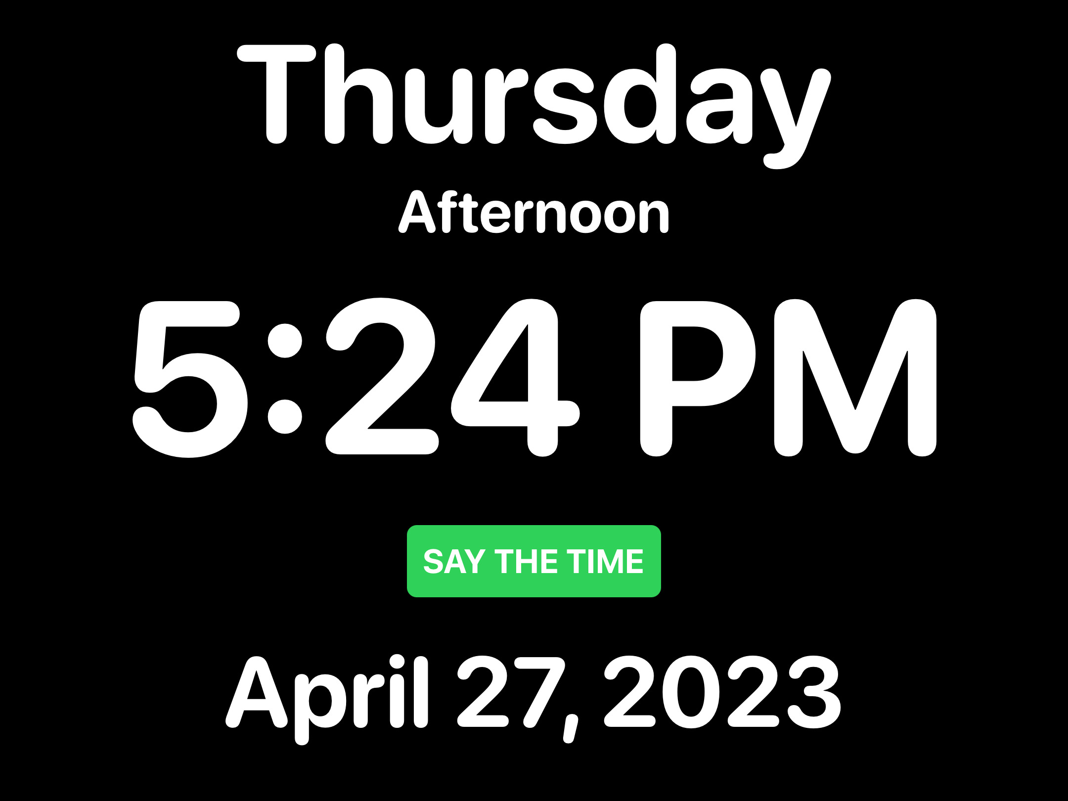 Day Clock App